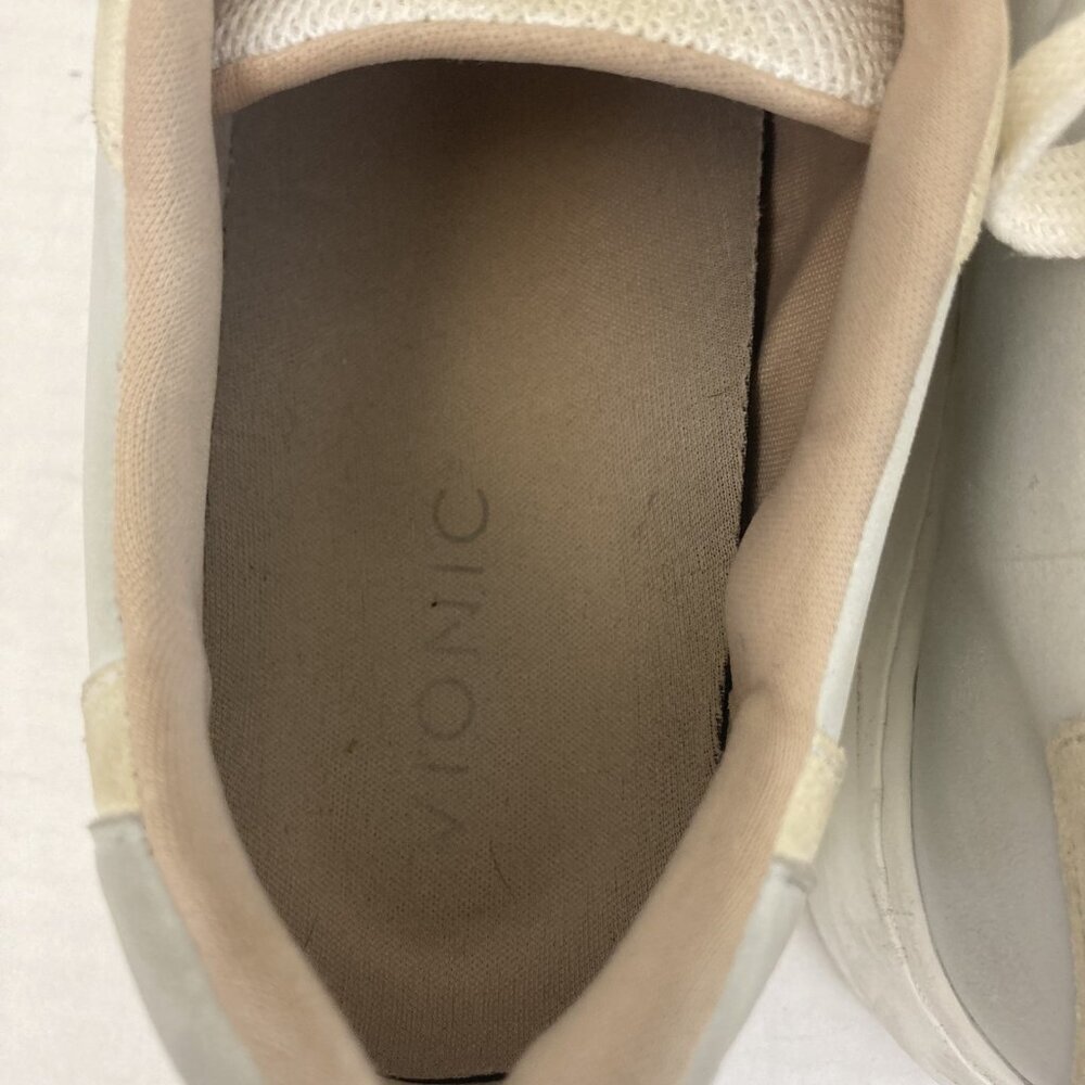 Vionic Elsa Shoes Womens Size 9 Light Gray Leather Comfort Sneakers Casual Low - Picture 11 of 16